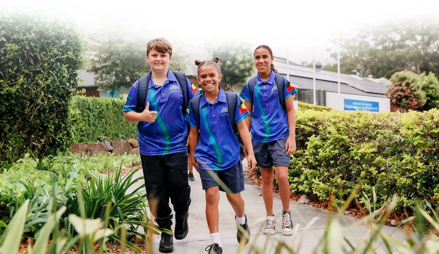 Group of students enjoying the outdoors